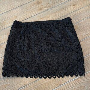 Forever 21 Black Lace Mini Skirt